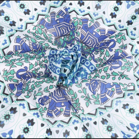 Host Pick! 🎉 Bohemian Beach Throw, Tablecloth & Cover in One Blue Combo & Teal - Picture 12 of 16